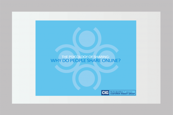 New York Times Report on Sharing Content Online